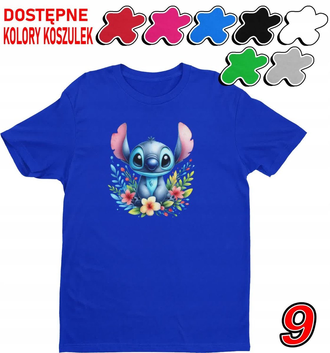 Koszulka Dziecięca Z Nadrukiem Dla Fana Stich Angel Słodziak -M 134-140