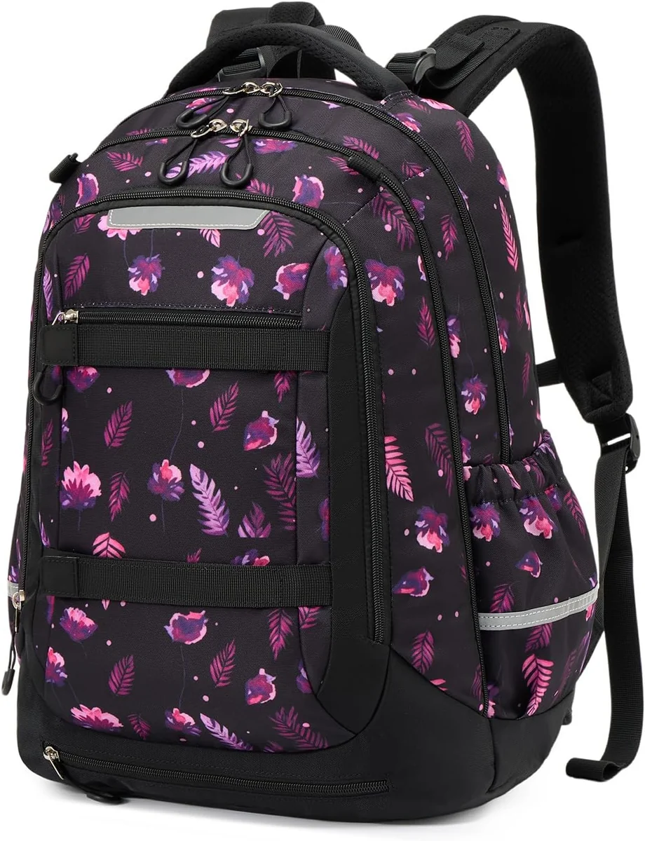 Tornister szkolny 30 l ergonomiczny wodoodporny dla nastolatka fiolet