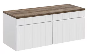Szafka łazienkowa z blatem, Iconic, 120x46x46 cm, biały, mat - Szafki łazienkowe - miniaturka - grafika 1