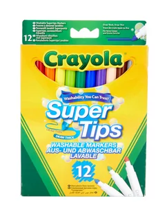 Crayola FLAMASTRY SUPER TIPS 12 KOLORÓW - Przybory szkolne - miniaturka - grafika 2
