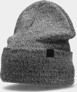 4f Czapka zimowa H4Z22-CAM005 Szary melanż r.L - Czapki damskie - miniaturka - grafika 1