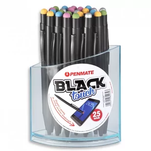Tadeo Trading Tadeo Trading Penmata Długopis Black Touch mix kolorów opak 25 szt TADX0935 - Długopisy - miniaturka - grafika 1