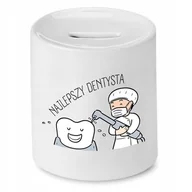 Skarbonki - SKARBONKA DLA DENTYSTY NAJLEPSZY DENTYSTA PREZENT z Nadrukiem ze Zdjęciem - miniaturka - grafika 1