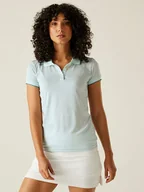 Koszulki sportowe damskie - Regatta Funkcyjna koszulka polo "Remex II" w kolorze błękitnym - miniaturka - grafika 1