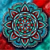 Scrapbooking - Norimpex, Mozaika z diamencikami Mandala 7D Koło 1006553, 30x30 cm - miniaturka - grafika 1