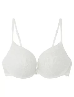 Women'secret Wspaniały biustonosz Push Up Koronka Biały Kobieta, Żółty/Off White, 100C - Biustonosze - miniaturka - grafika 1