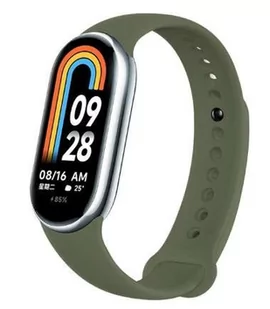 Zamienna silikonowa opaska pasek bransoleta bransoletka do Xiaomi Mi Band 8 army green - Akcesoria do smartwatchy - miniaturka - grafika 1