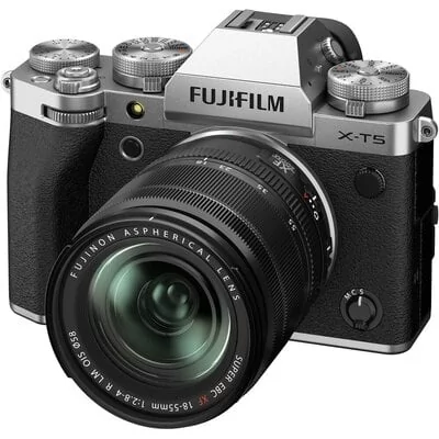 Fujifilm X-T5 srebrny + XF 18-55 OiSR