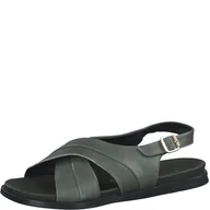 Sandały damskie - MARCO TOZZI Sandały damskie 2-28123-28, khaki - khaki - 39 eu - miniaturka - grafika 1