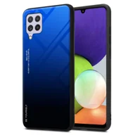 Etui i futerały do telefonów - Pokrowiec Do Samsung Galaxy A22 4G / M22 / M32 4G Etui w NIEBIESKO - CZARNY TPU Obudowa Case Cover Plecki Ochronny Cadorabo - miniaturka - grafika 1
