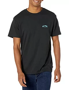 Billabong Męski T-shirt Classic Short Sleeve Premium Logo Graphic Tee T-Shirt, Black Arch Wave, S - Koszulki męskie - miniaturka - grafika 1