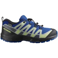 Buty dla chłopców - Buty dziecięce Salomon Xa Pro V8 Waterproof Rozmiar butów (UE): 37 / Kolor: niebieski - miniaturka - grafika 1