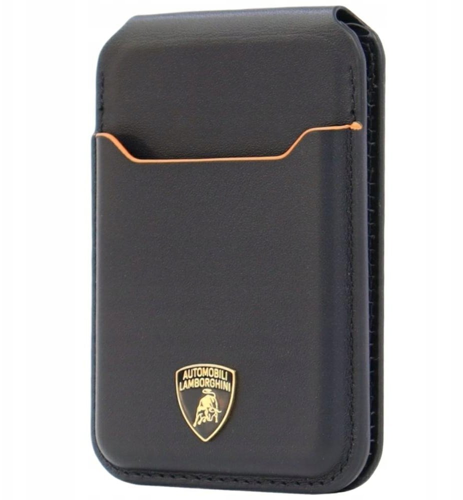 Audi Magnetyczny portfel Lamborghini D1 Genuine Leather MagSafe Stojak na telefon pomarańczowy