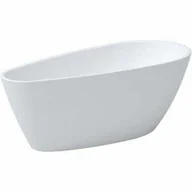 Wanny - Besco WAS-160-GGR GOYA A-LINE wanna wolnostojąca maskownica syfonu z przelewem grafitowa 160 x 73 - miniaturka - grafika 1