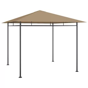vidaXL Altana, 3x3x2,7 m, kolor taupe, 180 g/m - Altany ogrodowe - miniaturka - grafika 1