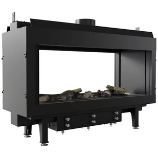 Kominek gazowy LEO 100 tunel propan ∅ 100/150 8,2 kW - Wkłady kominkowe - miniaturka - grafika 1