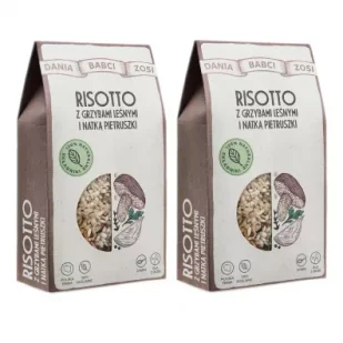 Dania Babci Zosi Risotto z grzybami leśnymi i pietruszką Zestaw 2 x 180 g - Dania w proszku - miniaturka - grafika 1