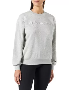 Champion Damska bluza Rochester 1919 z logo Crewneck (Lngym), jasnoszara, Jasnoszary melanż (Lngym), S - Bluzy damskie - miniaturka - grafika 1