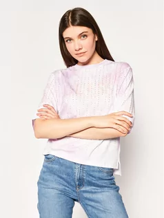 Koszulki i topy damskie - Guess T-Shirt Pastel Tee W0GI83 K46D0 Różowy Oversize - grafika 1