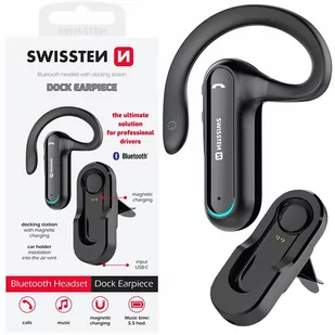 SWISSTEN Bezprzewodowy zestaw słuchawkowy z uchwytem BLUETOOTH HEADSET DOCK EARPIECE - Słuchawki bluetooth - miniaturka - grafika 2