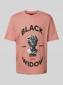 Koszulki męskie - T-shirt o kroju oversized z okrągłym dekoltem model ‘Dostalgi’ - miniaturka - grafika 1