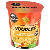 Szybkie dania obiadowe - Carrefour Sensation Danie instant z makaronem o smaku przyprawy curry i kurczaka 62 g - miniaturka - grafika 1