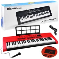 Instrumenty muzyczne dla dzieci - Duży Keyboard Organy 61 klawiszy + mikrofon IN0140 - miniaturka - grafika 1