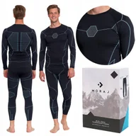 Pozostała odzież narciarska - Bielizna Termoaktywna Męska Komplet Odzieży Termicznej Bezszwowej MORAJ XL - miniaturka - grafika 1