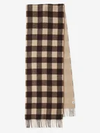 Apaszki i szaliki damskie - Becksöndergaard Wełniany szal "Florenca" w kolorze beżowo-brązowym - 220 x 37 cm - miniaturka - grafika 1