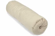 Poduszki dekoracyjne - Edomator.pl Dekoracyjny wałek poduszka z guzikiem 50 cm- beżowy - miniaturka - grafika 1