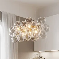 Lampy sufitowe - By Rydéns Gross Bar lampa wisząca, mosiądz/przezroczysty, 80 cm, szkło - miniaturka - grafika 1