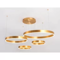 Lampy sufitowe - MCODO Nowoczesna lampa GOLDENRING w technologii led o mocy 110W z ciepłą barwą 3000K LC-011-AD-4R-110W - miniaturka - grafika 1
