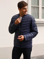 Kurtki męskie - PUCHOWA PIKOWANA KURTKA MĘSKA Z SUWAKIEM - miniaturka - grafika 1