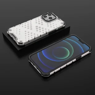 Honeycomb etui pancerny pokrowiec z żelową ramką iPhone 13 Pro Max przezroczysty - Etui i futerały do telefonów - miniaturka - grafika 13