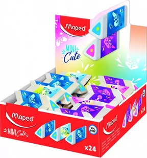 Gumka Mini Cute Pyramid Mix Wzorów Display  24  Maped - Przybory szkolne - miniaturka - grafika 1