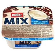 Kefiry, jogurty, maślanki - Muller - Mix Jogurt waniliowy z kuleczkami w czekoladzie - miniaturka - grafika 1