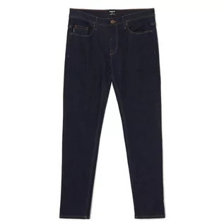 Spodnie męskie - Cropp - Granatowe jeansy slim - Niebieski - grafika 1
