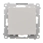 Wyłączniki światła i elektryczne - Wyłącznik schodowy bez piktogramu Simon 55 - jasnoszary mat - miniaturka - grafika 1