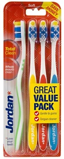 Orkla Health Jordan Total Clean Soft szczoteczki do zębów 4 sztuki 9060621 - Wybielanie zębów - miniaturka - grafika 5