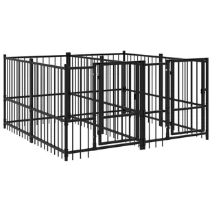 Lumarko Kojec zewnętrzny dla psa, stalowy, 3,75 m²! - Budy dla psów - miniaturka - grafika 3