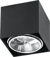 Lampy sufitowe - Lampa sufitowa Lumes Czarny kwadratowy plafon LED kostka - EX656-Blaki - miniaturka - grafika 1