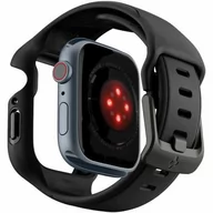 Akcesoria do smartwatchy - Spigen Etui z paskiem Liquid Air Pro do Apple Watch 8 / 7 41 mm, czarne - miniaturka - grafika 1