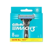 Maszynki do golenia i wkłady - Gillette Mach 3 8 ostrzy do maszynki do golenia (4987176150516) - miniaturka - grafika 1