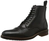 Botki damskie - Aldo Beoduca botki męskie, Czarna skóra 97-46 EU - miniaturka - grafika 1