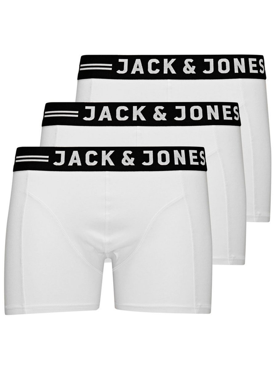 bielizna parigamba męskie jack and jones 12081832 - 3 pack biały