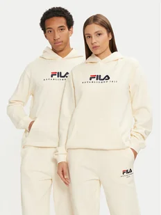 Fila Bluza Unisex Brunssum FAU0145 Écru Regular Fit - Bluzy męskie - miniaturka - grafika 1