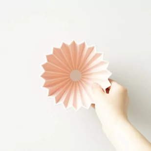 ORIGAMI Ceramiczny Origami Dripper S Różowy 99300140 - Zaparzacze i kawiarki - miniaturka - grafika 3