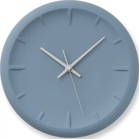 Zegar ścienny Lemnos Relief niebieski