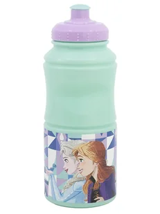 FROZEN Bidon "Frozen" w kolorze turkusowym - 380 ml - Sztućce dla dzieci - miniaturka - grafika 1