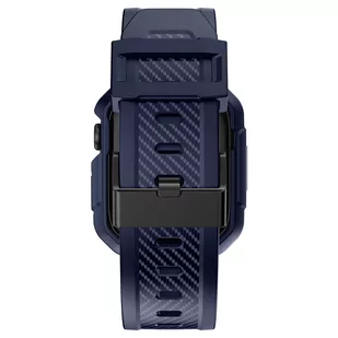 Kingxbar CYF537 2w1 pancerne etui Apple Watch SE, 8, 7, 6, 5, 4, 3, 2, 1 (45, 44, 42 mm) z paskiem niebieskie - Akcesoria do smartwatchy - miniaturka - grafika 4